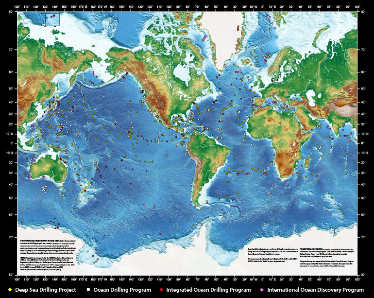 IODP/ODP/DSDP drill sites