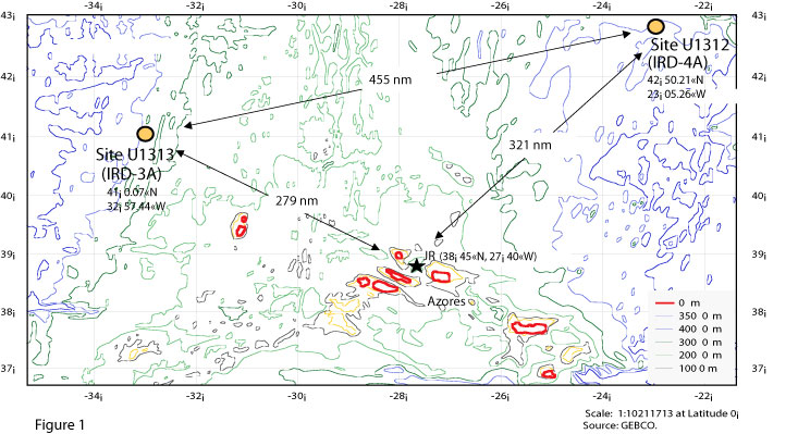 bathymetric map